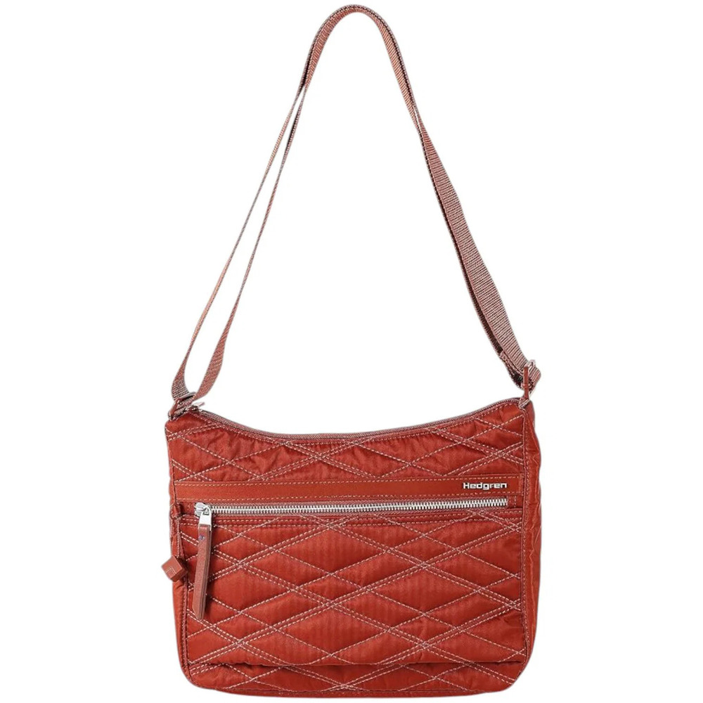 Hedgren Harper's RFID Shoulder Bag D Quilt Brandy Brown